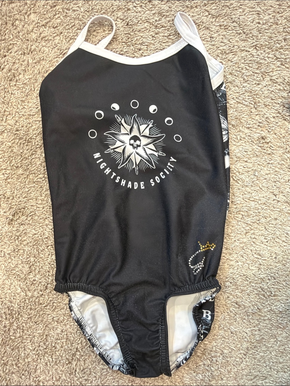 Black Girls' Wednesday Adam’s gymnastics leotard